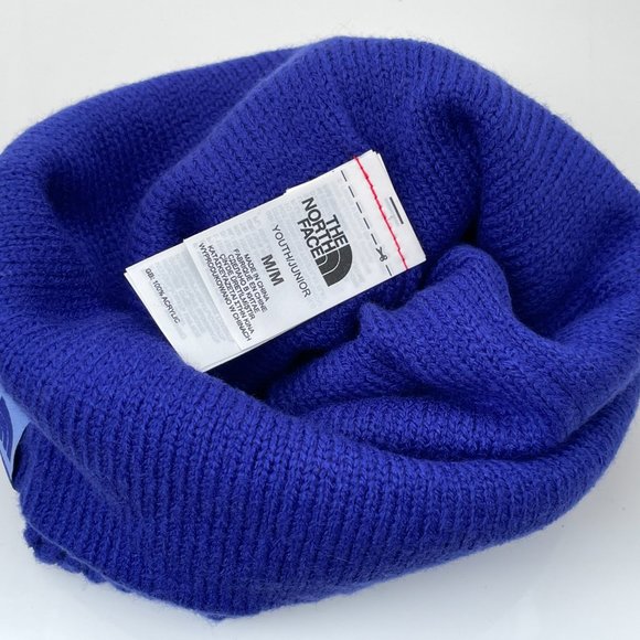 The North Face Beanie Youth/Junior Boys Blue Beani - Picture 6 of 7